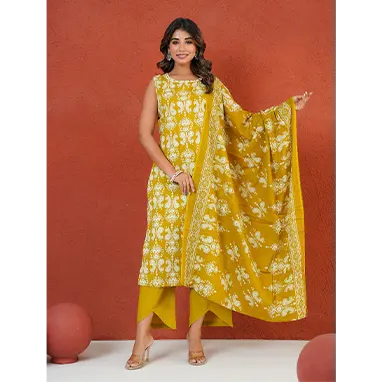Dark Yellow Kurti