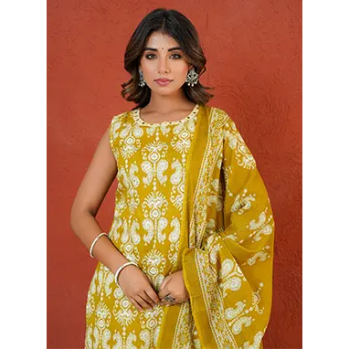 Dark Yellow Kurti