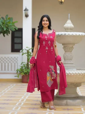 Dark Pink Kurti