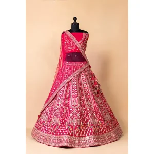 PINK EMROIDERY LEHENGA