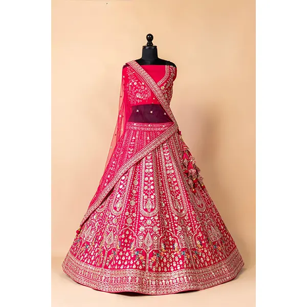 PINK EMROIDERY LEHENGA