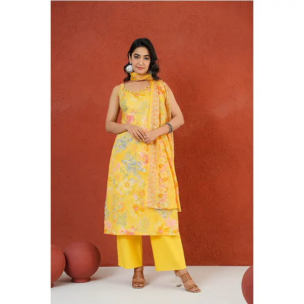 LIGHT YELLOW KURTI